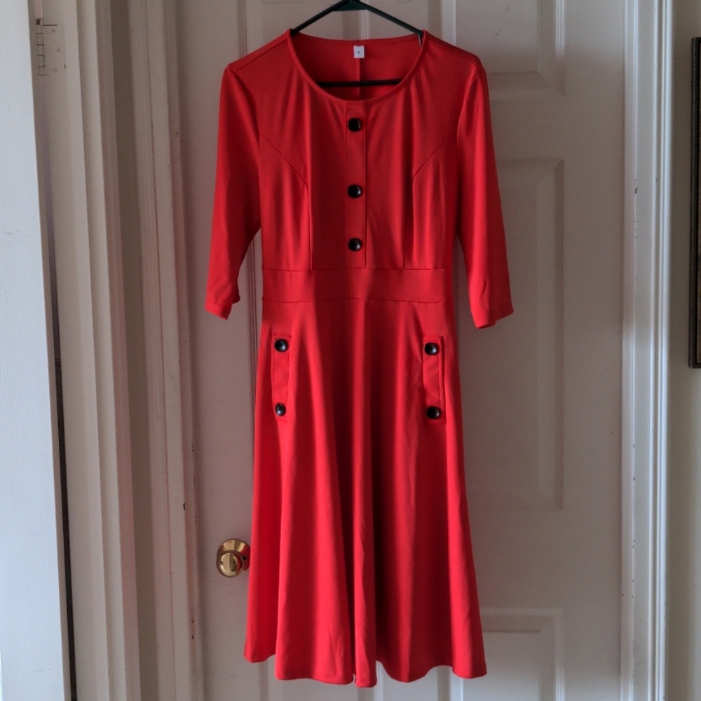 SHEIN red dress